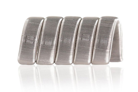 Framed staple coil
