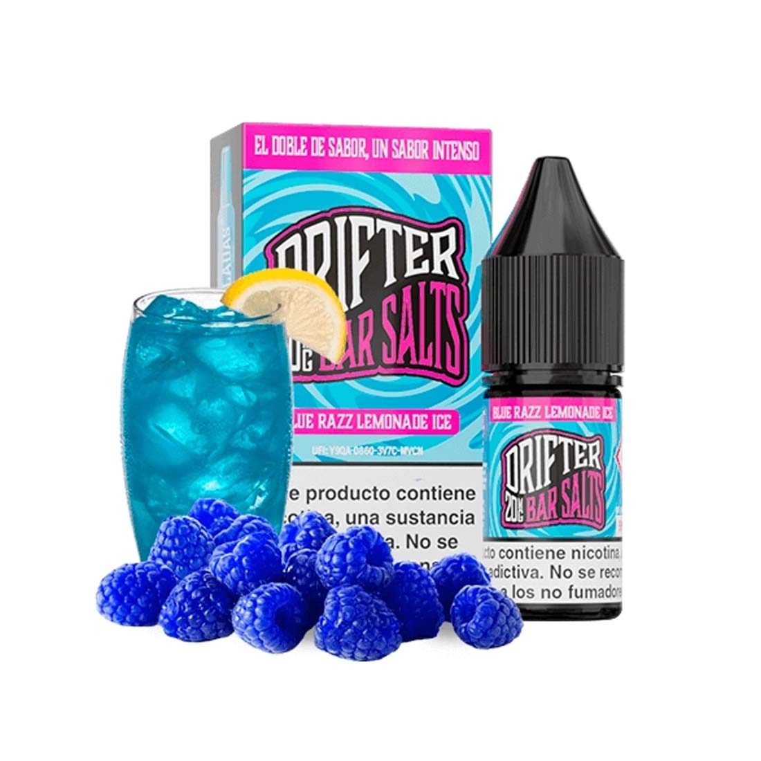 juice-sauz-drifter-bar-salts-blue-razz-lemonade-ice-10ml-943618 Drifter Bar Salts Blue Razz Lemonade Ice 10ml - Imagen 1