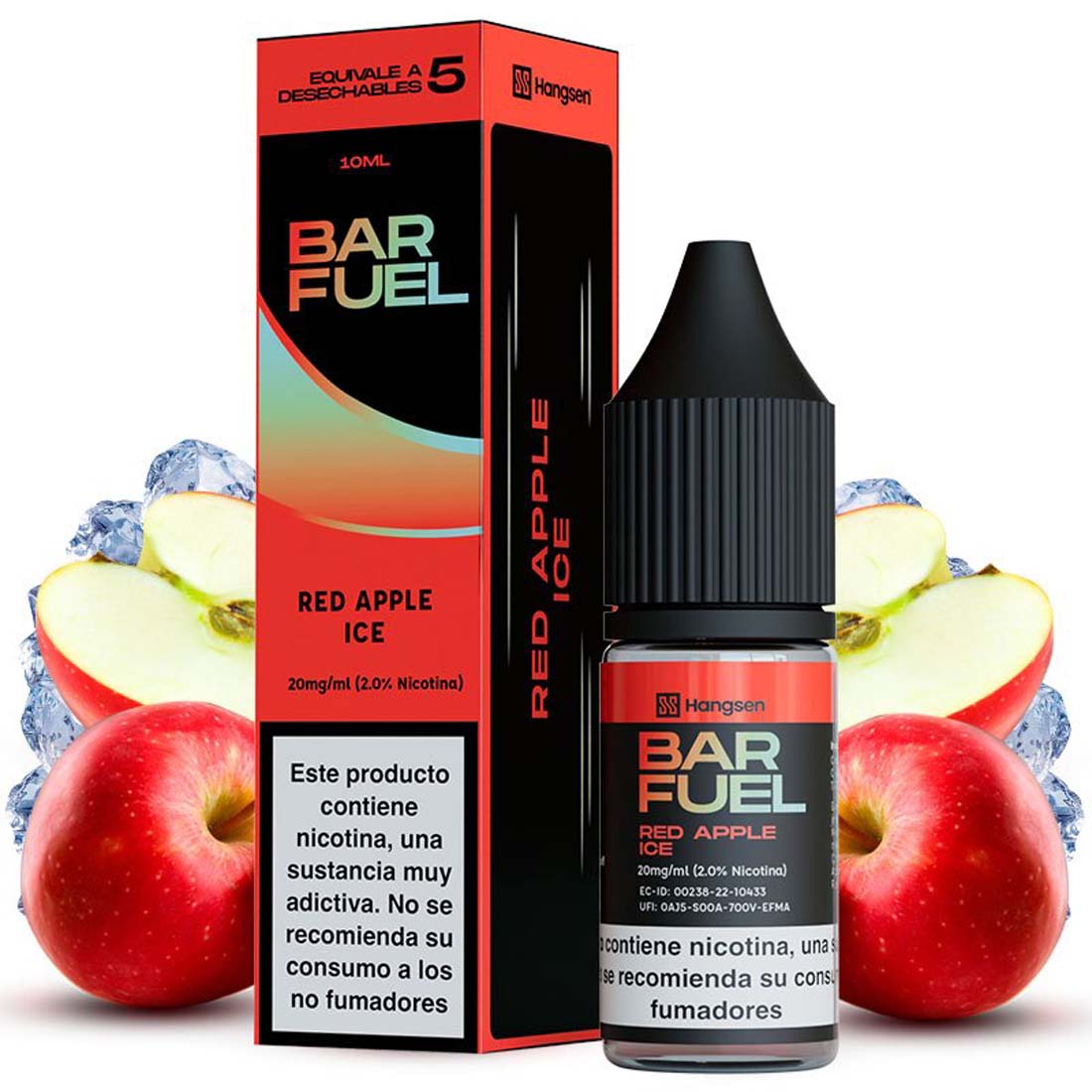 red-apple-ice-10ml-bar-fuel-by-hangsen Sales Red Apple Ice 10ml - Bar Fuel - Imagen 1