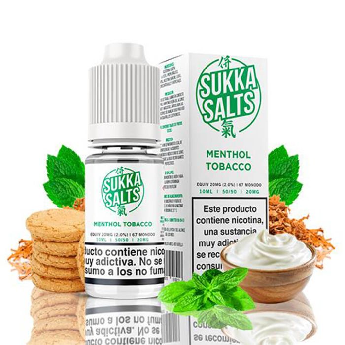 sukka-salts-menthol-tobacco-10ml Sukka Salts Menthol Tobacco 10ml, e-líquido para vapear
