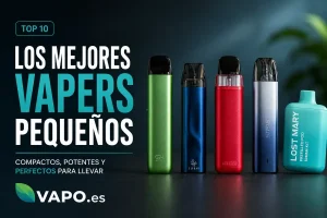 Varios vapers pequeños y compactos comparados por tamaño